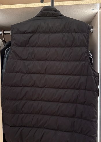 Moncler Erkek yelek siyah Moncler logou - Görsel 4