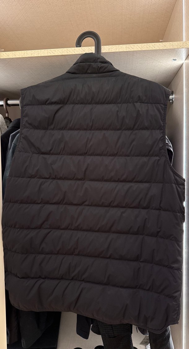 Moncler Erkek yelek siyah Moncler logou - Görsel 4