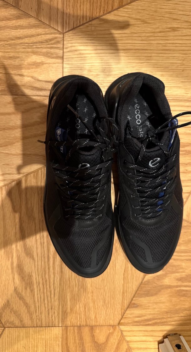 Ecco Marka goretex Siyah Sokak Stili Erkek Ayakkabı Bağcıkları - Görsel 2