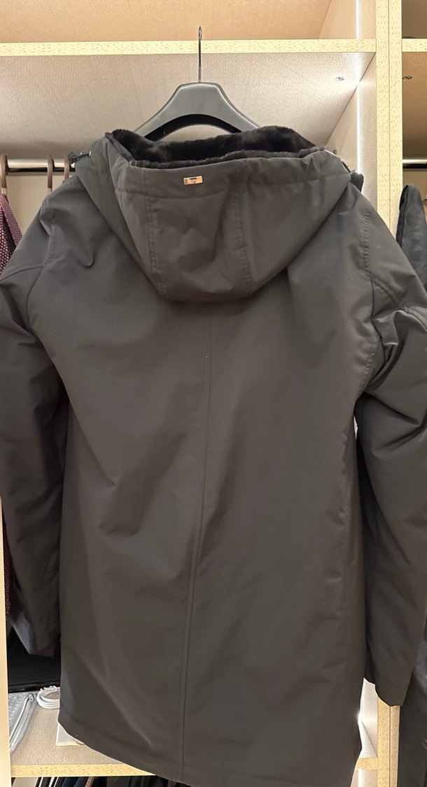 Herno Siyah Erkek içi  Kürk Detaylı Ceket - Görsel 3