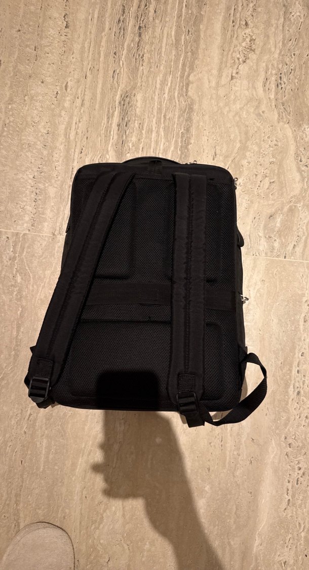 Samsonite Sade Siyah Fermuarlı Erkek Sırt Çantası - Görsel 3