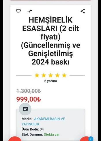 Gelinlik Hemşirelik Esasları 2 Cilt - Güncellenmiş 2024 Baskı