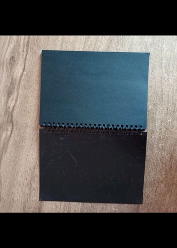 Siyah Spiralli Defter schwarz - Görsel 5