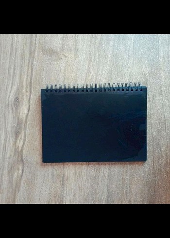 Siyah Spiralli Defter schwarz - Görsel 4