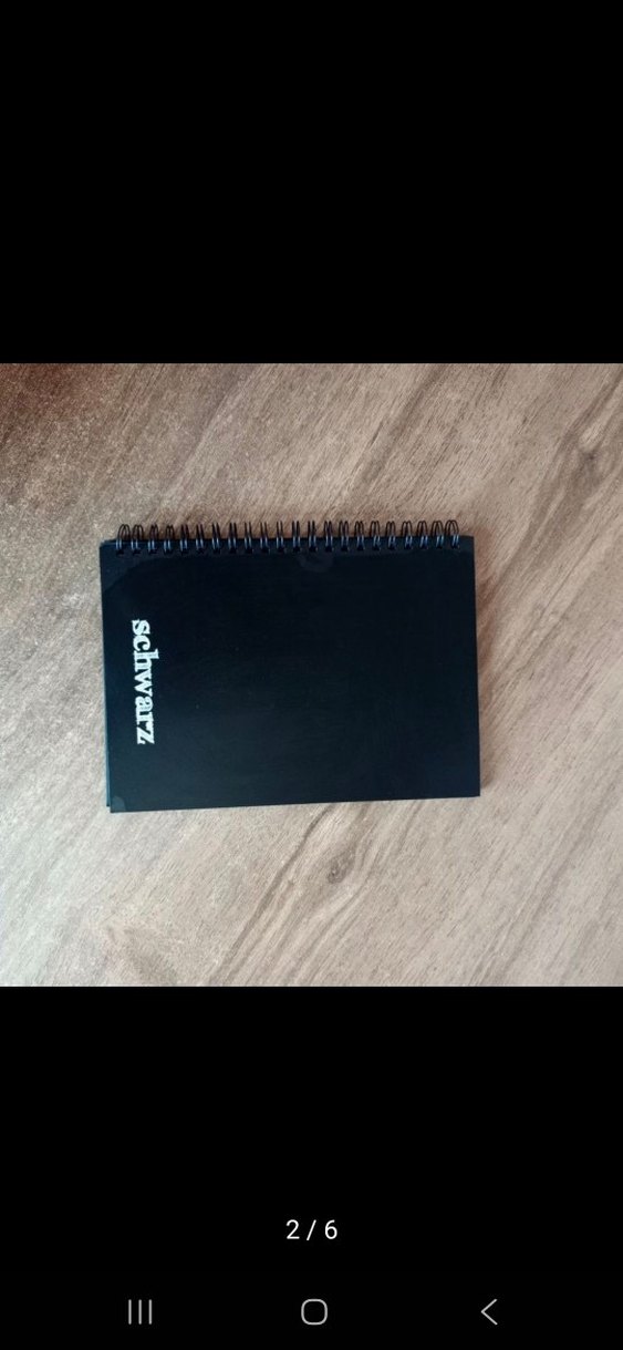 Siyah Spiralli Defter schwarz - Görsel 2