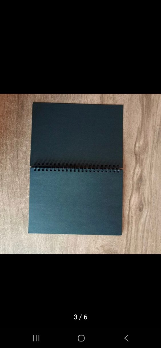 Siyah Spiralli Defter schwarz - Görsel 3