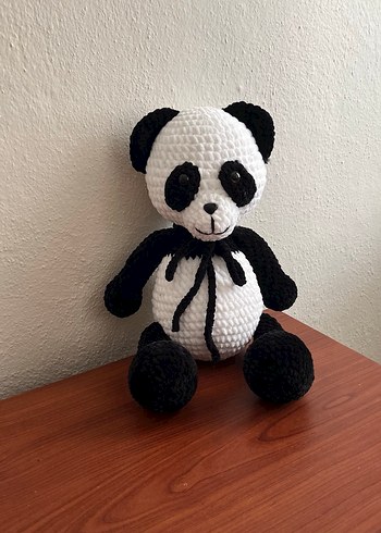 Siyah beyaz peluş panda oyuncak