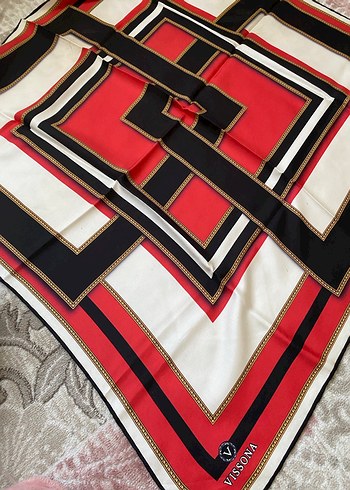 Vissona twil ipek eşarp - Görsel 2