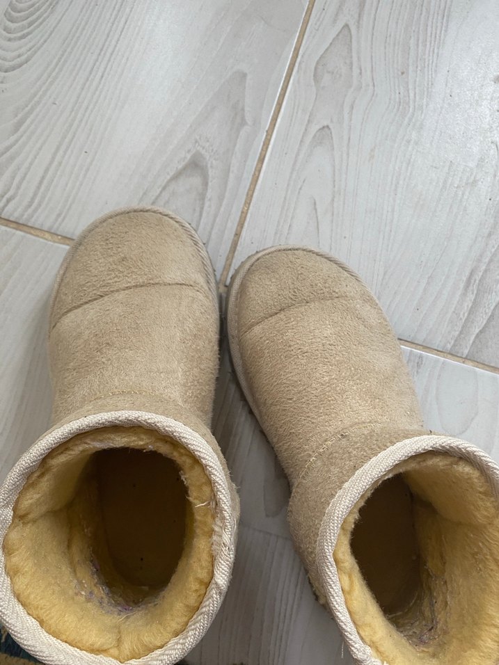 Bej Süet Kemerli Kadın Günlük Dolgu Topuk Bot - Görsel 2