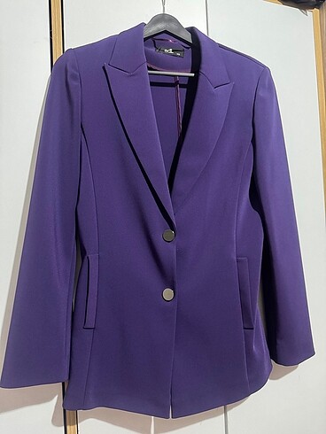Adil ışık mor blazer