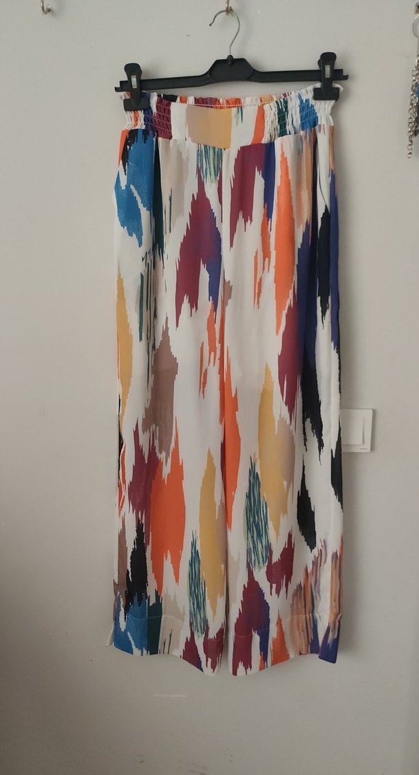 Kadın Çok Renkli Uzun yırtmaçlı Kimono - Görsel 3