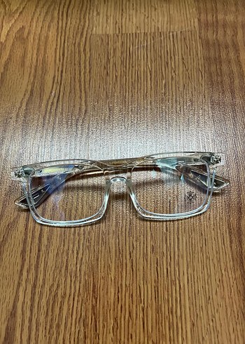 şeffaf chrome hearts gözlük