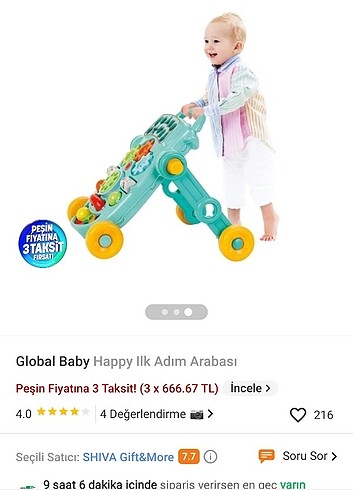  Beden turkuaz Renk İlk adım yürüteç