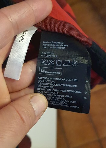 Kırmızı Kareli Düğmeli Uzun Kollu Kadın Gömlek - Görsel 6