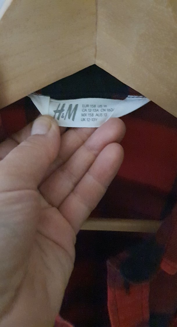 Kırmızı Kareli Düğmeli Uzun Kollu Kadın Gömlek - Görsel 4