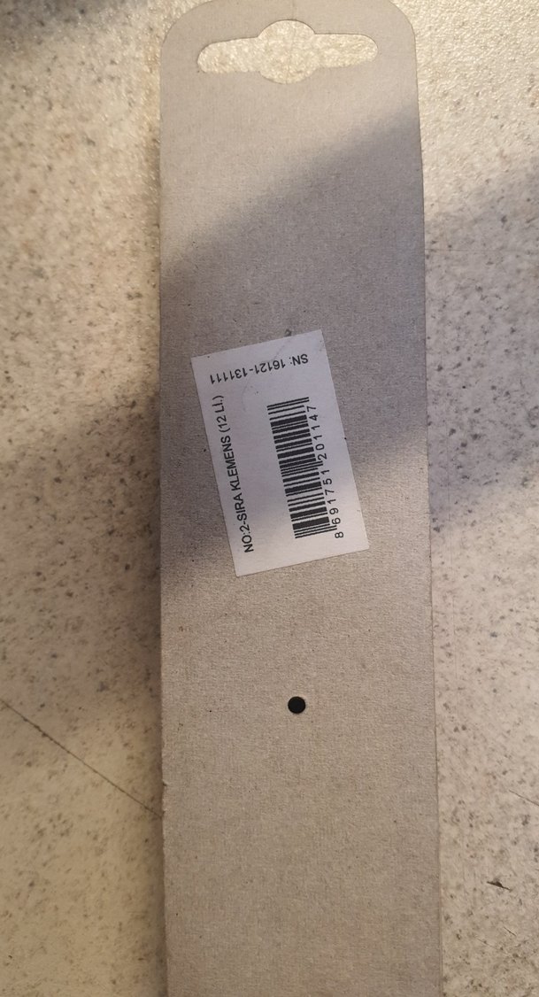 Siyah Tek-İş Klemens Blok - Görsel 2