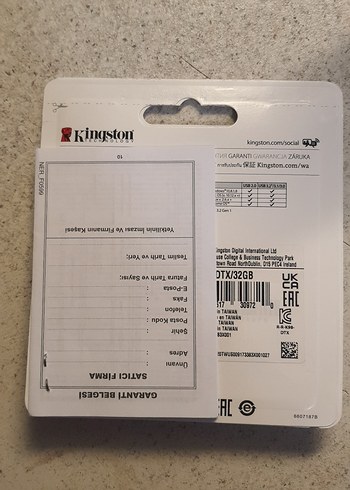 Kingston 32GB USB 3.2 DataTraveler Exodia Flash Bellek - Görsel 2