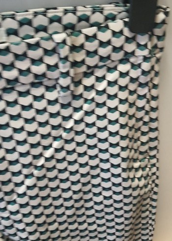 yeşil Desenli Kadın Kumaş Pantolon - Görsel 2