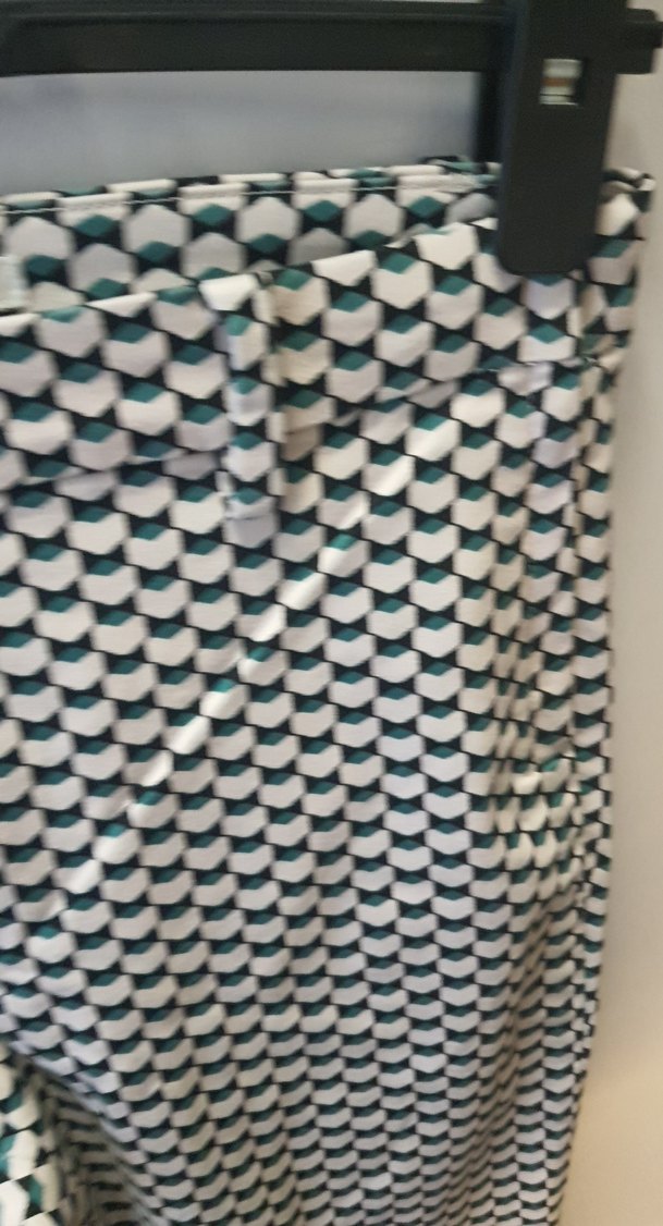 yeşil Desenli Kadın Kumaş Pantolon - Görsel 2