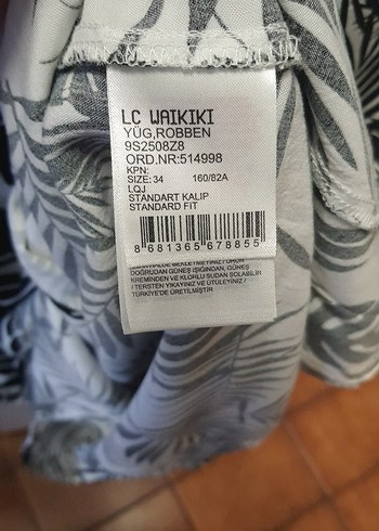 Kadın V Yaka Desenli Uzun Tunik - Görsel 5