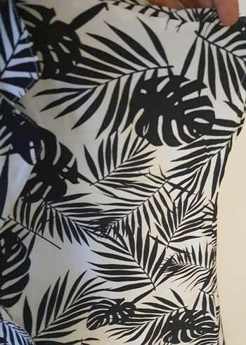 Kadın V Yaka Desenli Uzun Tunik - Görsel 4