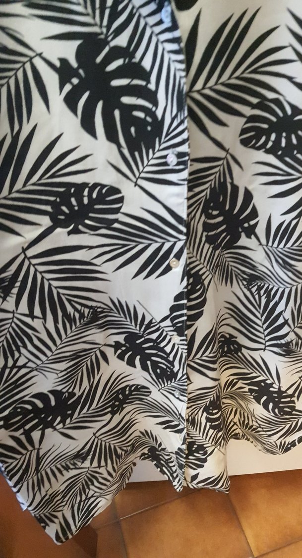 Kadın V Yaka Desenli Uzun Tunik - Görsel 2