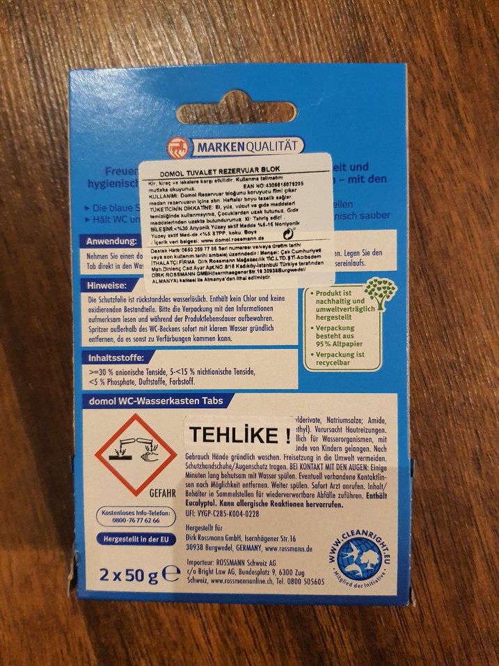 Domol Tuvalet Su Tankı Temizleyici Tablet - Görsel 2