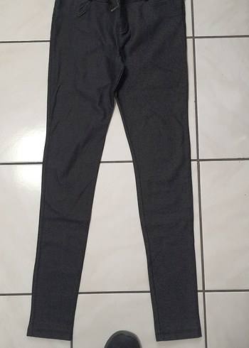 Gri Kadın Skinny Denim Pantolon