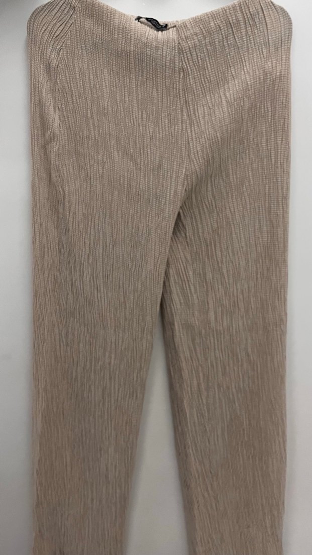 Zara kadın dokulu straight fit pantolon - Görsel 3