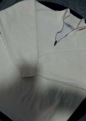 YARIM FERMUARLI TRİKO KAZAK - Görsel 2