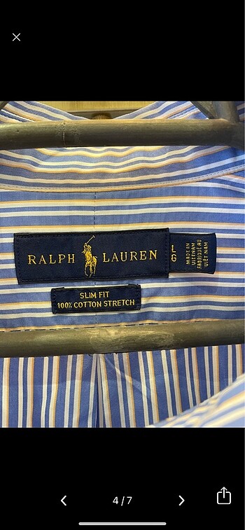 l Beden mavi Renk Ralph Lauren Erkek Gömlek