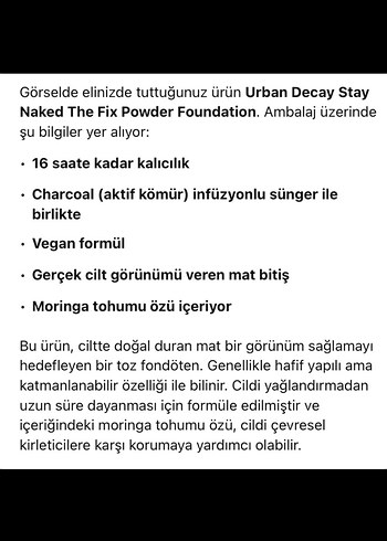 Urban Decay Stay Naked The Fix Pudra - Koyu Bej - Görsel 6