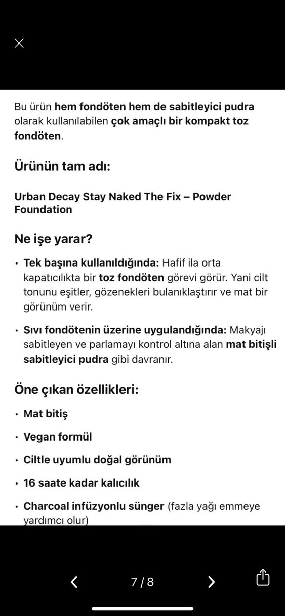 Urban Decay Stay Naked The Fix Pudra - Koyu Bej - Görsel 5