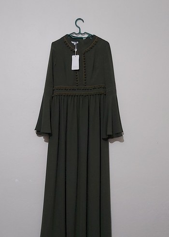 kadın uzun elbise - Görsel 2