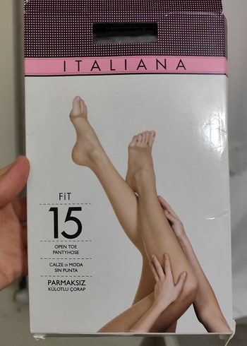 Bej Mini Transparan Çorap - Elastik, Açık Burun - Görsel 2