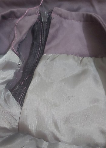 Mor Süet Midi Kalem Etek - Görsel 3