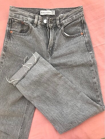 32 Beden Stradivarius gri jeans