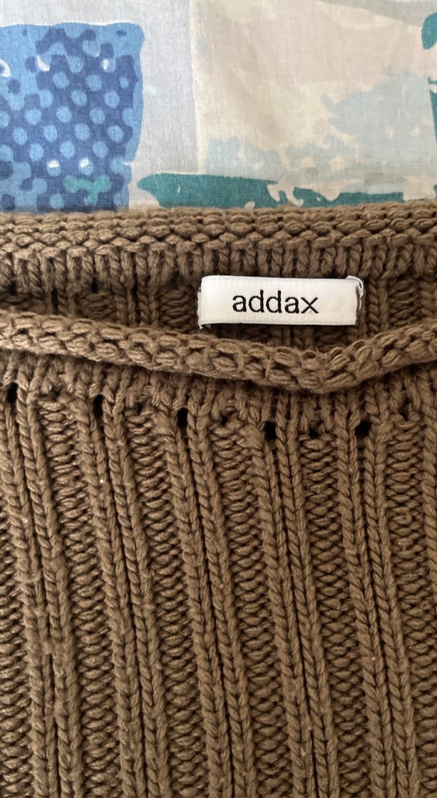 Kahverengi Örgü Kadın Kazak - Görsel 3