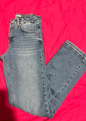 Kadın Mavi Regular Fit Midi Kot Pantolon - Görsel 2