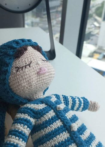 Uyku arkadaşı Örgü Bebek - Görsel 2