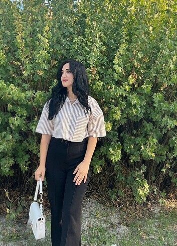 Yazlık crop gömlek