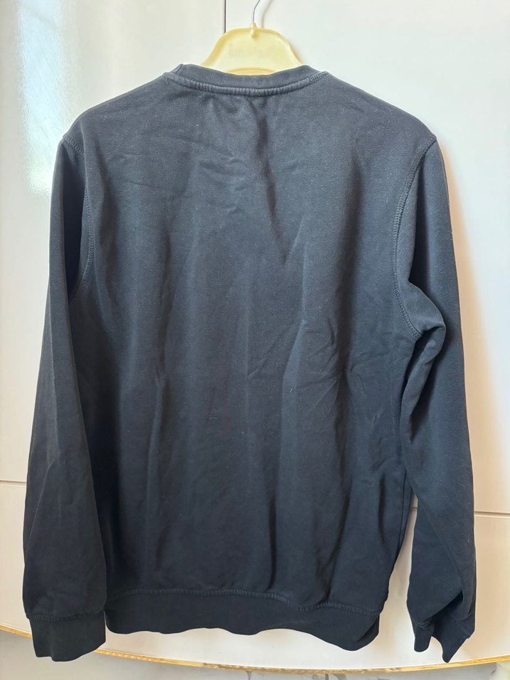 Erkek Siyah Basic Sweatshirt - Görsel 3