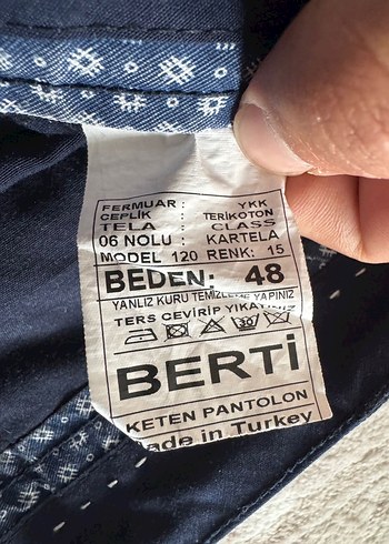 Erkek Lacivert Regular Fit Ofis Pantolonu - Görsel 2