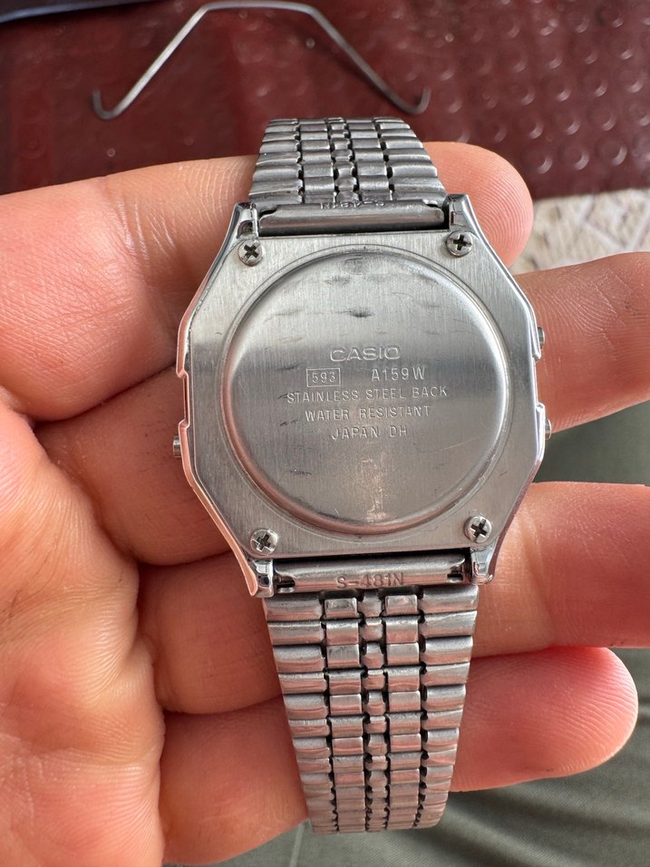 Casio Gri Vintage Dijital Erkek Saati orjinal - Görsel 2