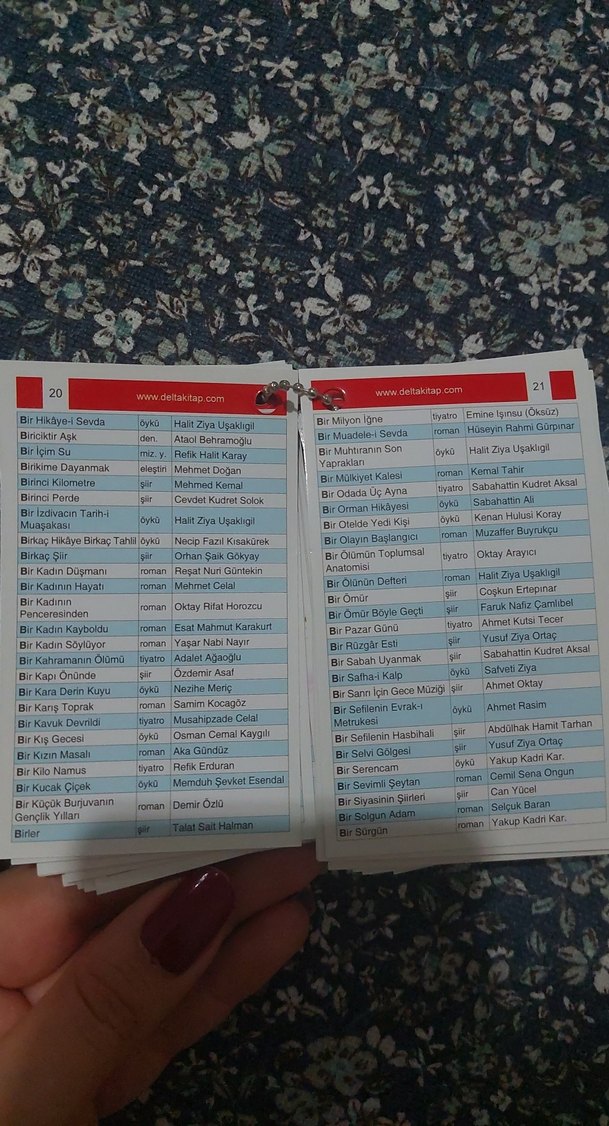 Eser-Yazar-Tür Kartları, YKS Edebiyat - Görsel 3