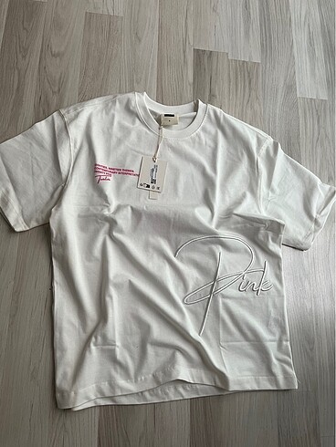 Pembe panter baskılı oversize tshirt