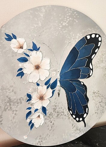 Beden Dokulu modern dekoratif daire tablo