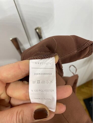 m Beden kahverengi Renk Palazzo pantolon