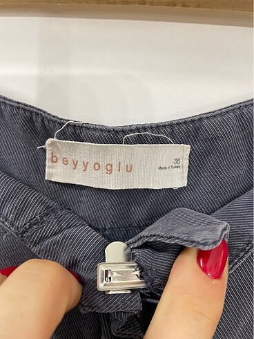 36 Beden Yırtmaçlı pantolon