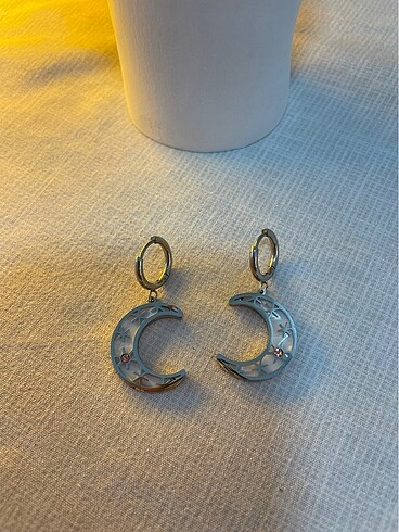 Accessorize Çelik ay küpe